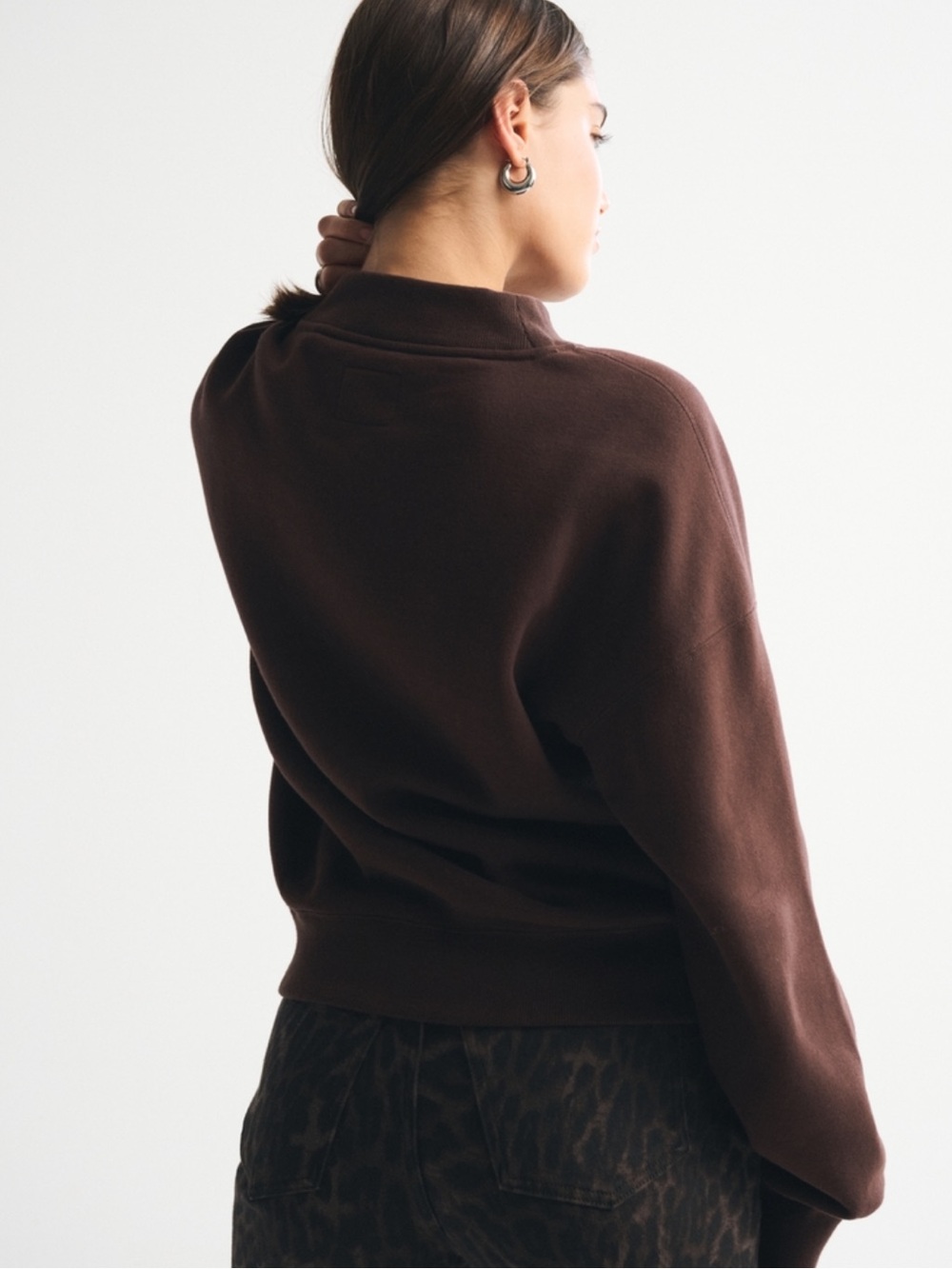 sunday mockneck crew sweatshirt - Picture 6 of 12